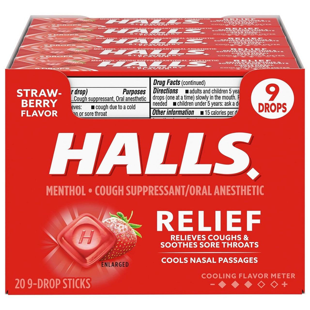 Halls Mentho-Lyptus Drops Fresa