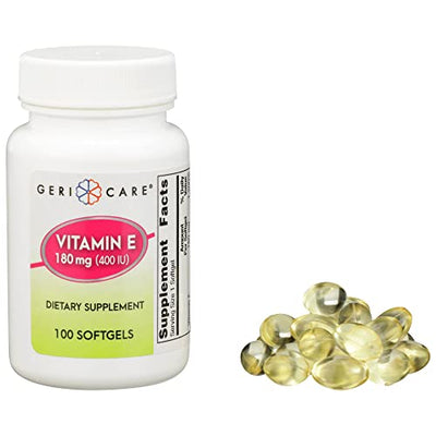 Geri-Care Vitamin E Supplement 400 IU Softgels - 100 Count
