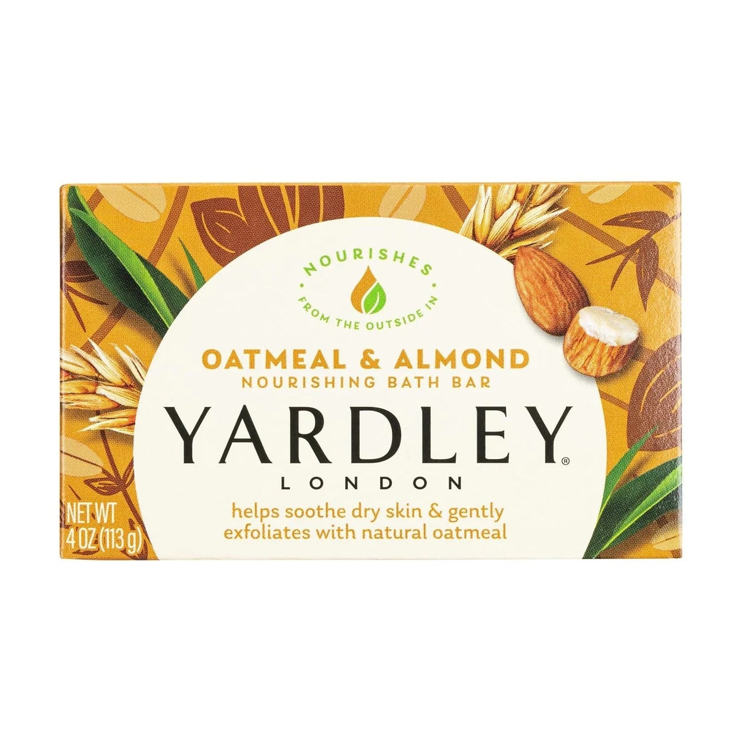 Jabón en Barra de Avena y Almendra Yardley London, 4 oz