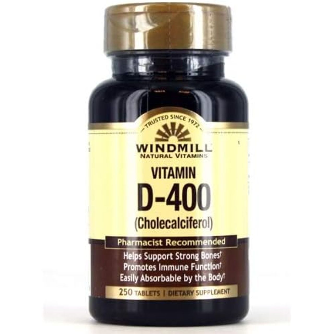 Windmill Vitamin D3 400IU Tablets - 250 Count