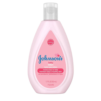 Johnson's Baby Moisturizing Pink Lotion with Coconut Oil, 1.7 Oz