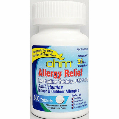 Ohm 24 Hour Allergy Relief Tablets