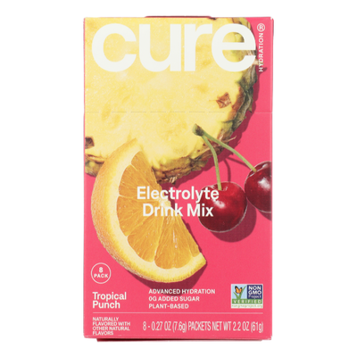 Mélange d'électrolytes Tropical Punch de Cure Hydration