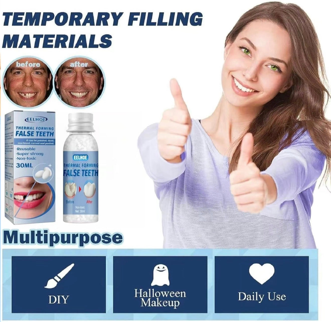 Kit ToothMend - Solución Temporal para Reparación Dental