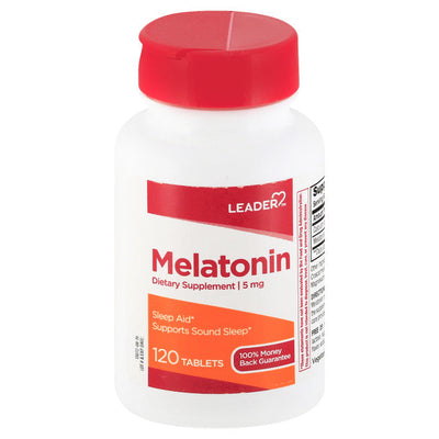 Suplemento dietético de melatonina Leader 5 mg tabletas