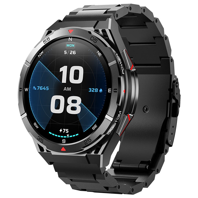 X2B smartwatch Bluetooth call dual band GPS pressure compass outdoor three proof men's wristband - Korvel