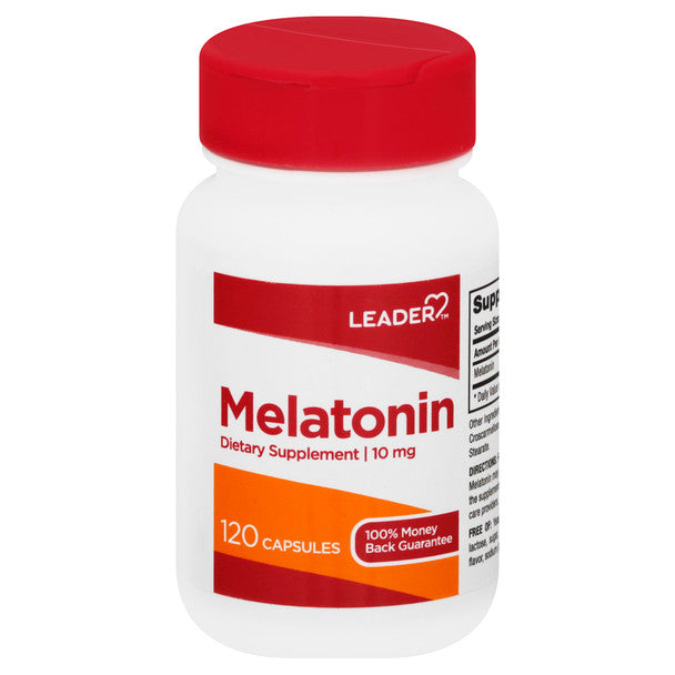 Cápsulas de Melatonina Leader 10 Mg para un Sueño Reparador