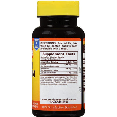 Sundance Calcio 600 Mg + Vitamina D3 800 IU - 200 Comprimidos Recubiertos