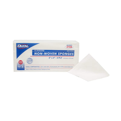 Dukal 4-Ply Plaster Gauze Rolls - 4x4 Inches, 200 Count