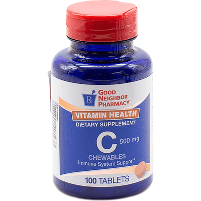 Good Neighbor Pharmacy GNP Vitamin C 500 MG Orange Chewables - 100 Tablets