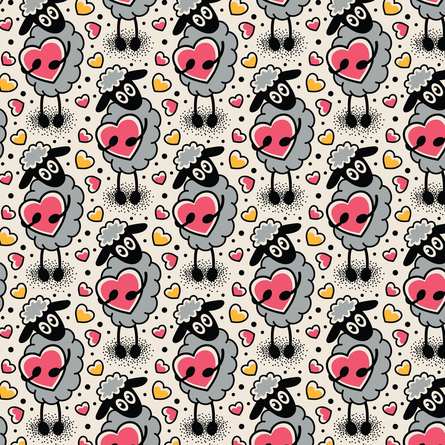 Love Letters Love Ink Cotton Fabric - 44"/45" Per Yard