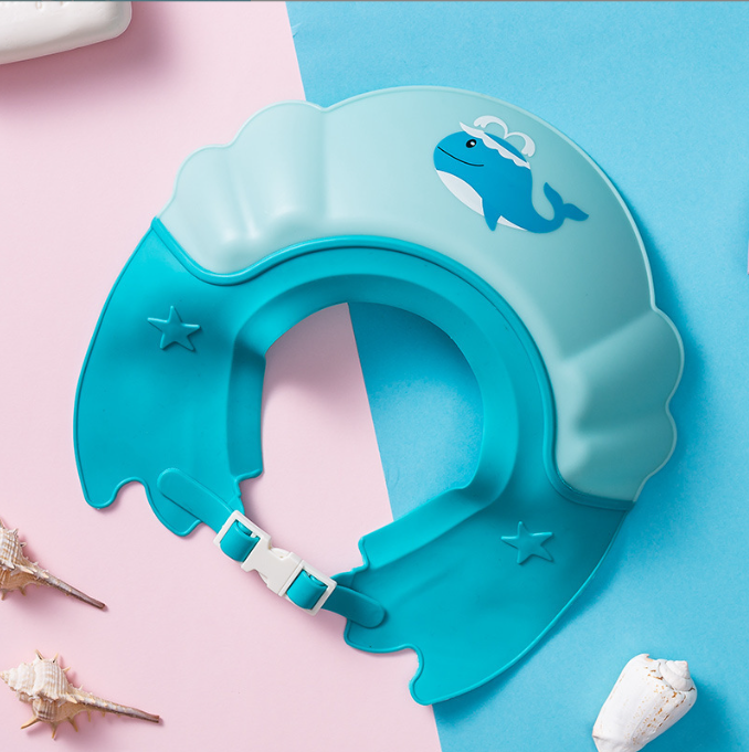 Baby Shampoo God Ear Protector Shampoo Hat Adjustable Infant Child and Toddler Waterproof Shower Shampoo Hat - Korvel