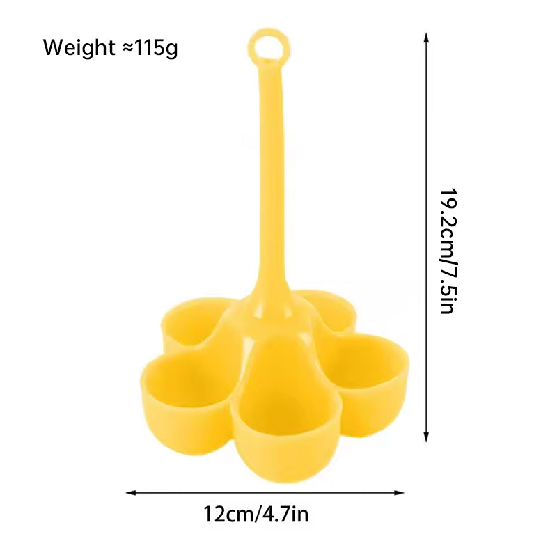 5 - Hole High - Temp Resistant Silicone Egg Cooker, Food - Grade for Making Complementary Food - Korvel