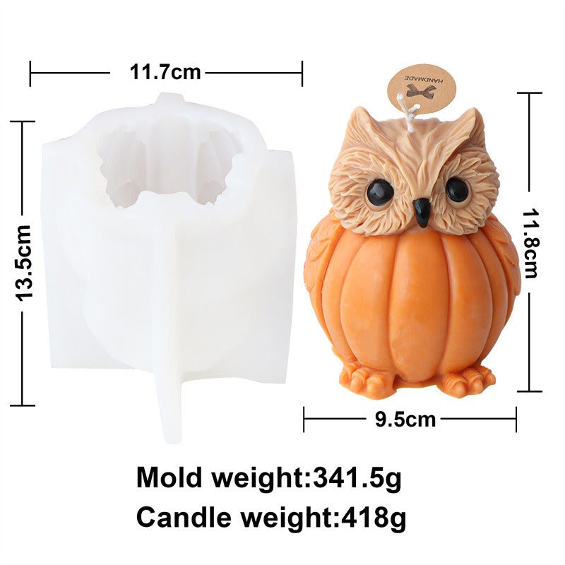 Molde de Silicona para Velas de Fantasma y Calabaza de Halloween