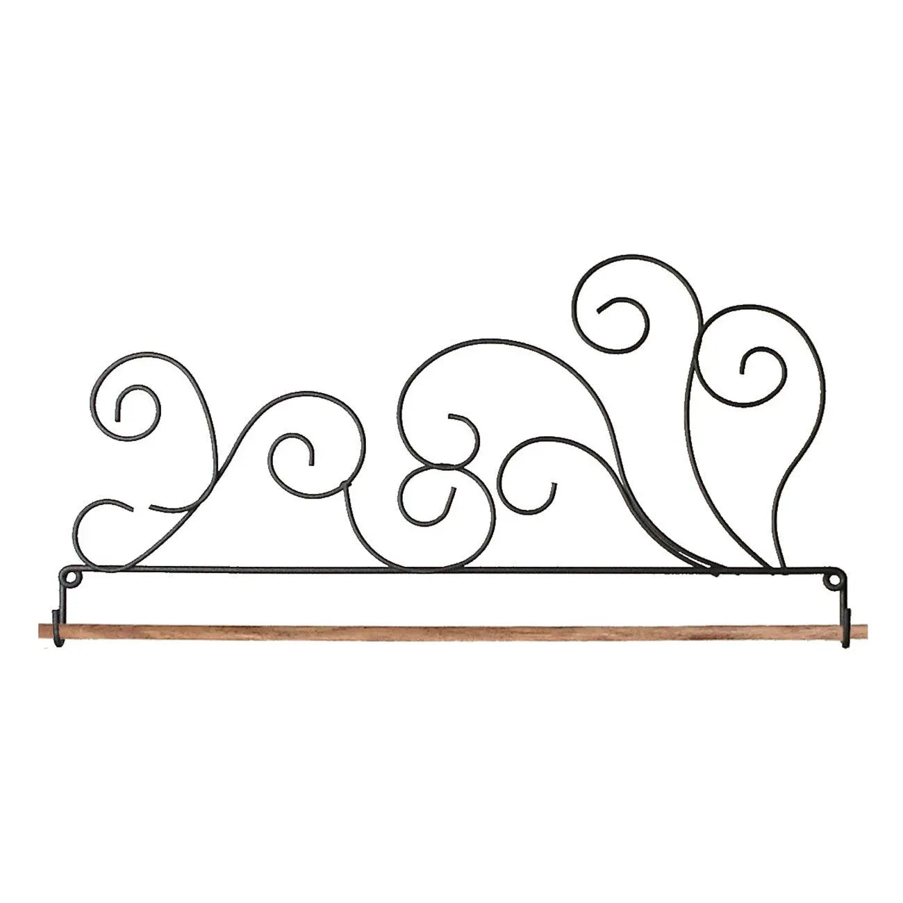 Support de tissu classique enroulé de 22 pouces