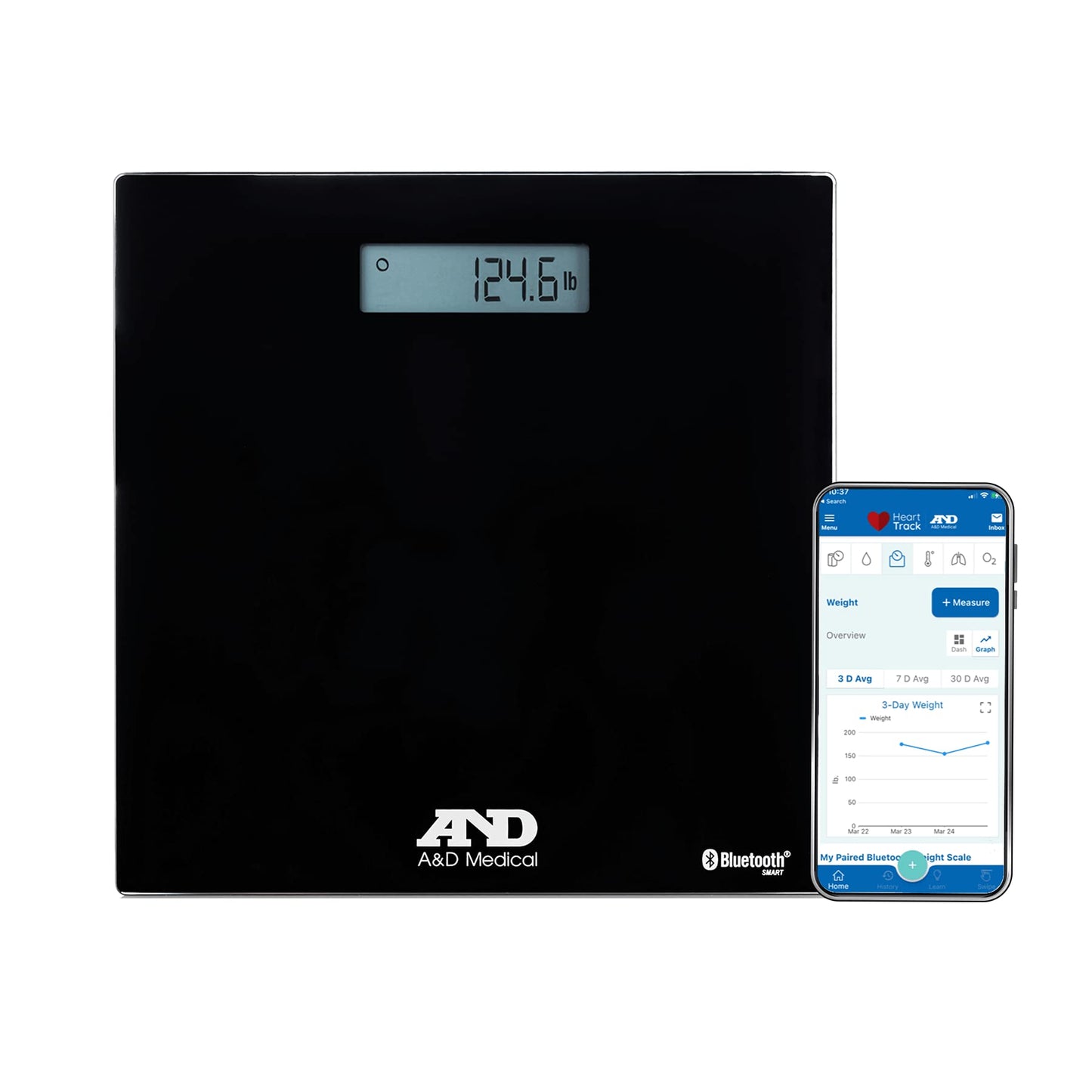 Balance connecté Deluxe A&D Medical