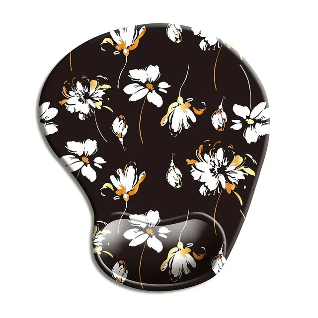 Ergonomic Mouse Pad Wrist Rest Non-Slip Rubber Desk Mat Pad Under Hand Office Mouse Carpet Wristband Wrist Support Accessories - Korvel
