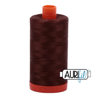 Bobine large de coton Aurifil 50wt 2360 Chocolat