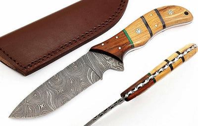 Premium Handmade Damascus Steel Hunting Knife - Korvel