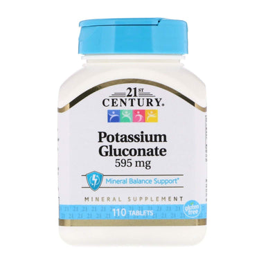 Gluconate de potassium 21e siècle 595 mg - 110 comprimés