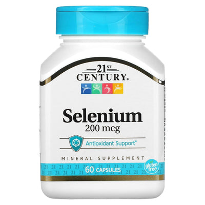 Gélules de sélénium 200 mcg du 21e siècle