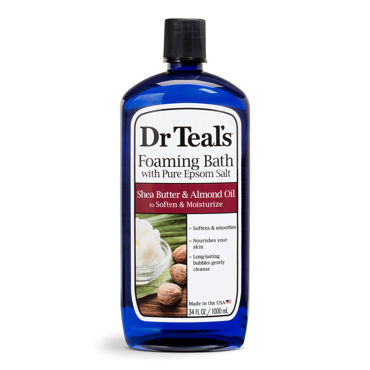 Baño Espumoso de Manteca de Karité y Aceite de Almendra de Dr Teal - 34 Fl Oz