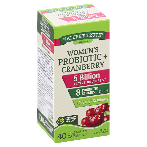 Nature's Truth® Probiotique Quotidien pour Femmes + Capsules de Canneberge