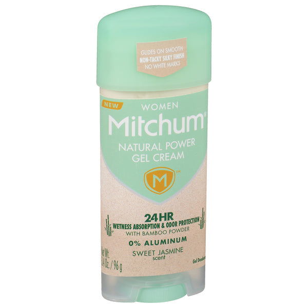 Desodorante en crema gel natural Mitchum para mujeres, jazmín dulce - 3.4 oz