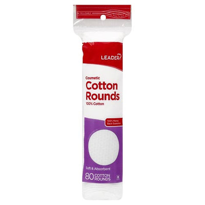 Rondas de Algodón Cosmético Leader - Suaves y Absorbentes