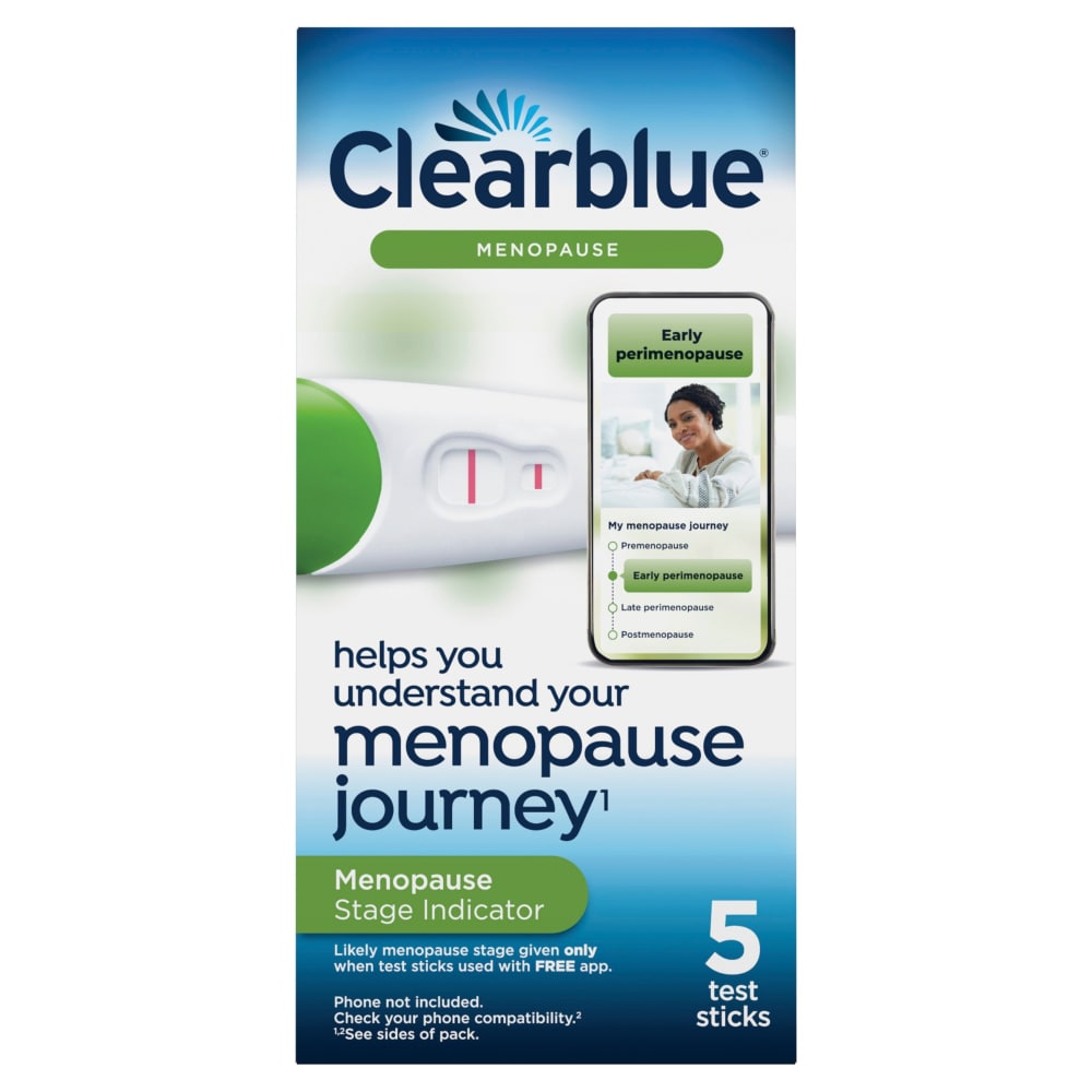 Bâtonnets de test Clearblue pour l'indicateur de stade de la ménopause