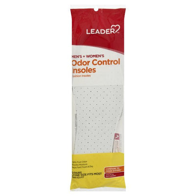 Leader Odor Control Cushion Insoles - 3 Pairs