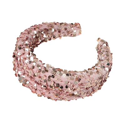 Sequin sponge wide edge headband - Korvel