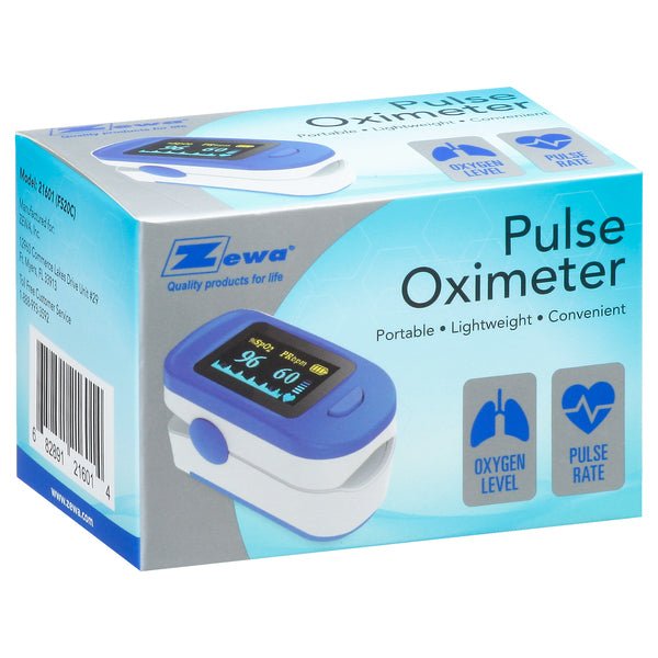 Oxímetro de Pulso Zewa – Monitor Digital de SpO2