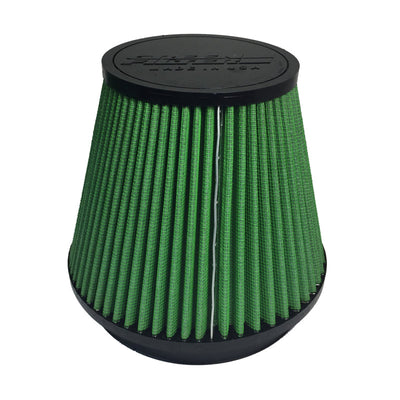Premium Green Cone Filter - 6in ID, 7.5in Base, 4.75in Top, 6in Height - Korvel