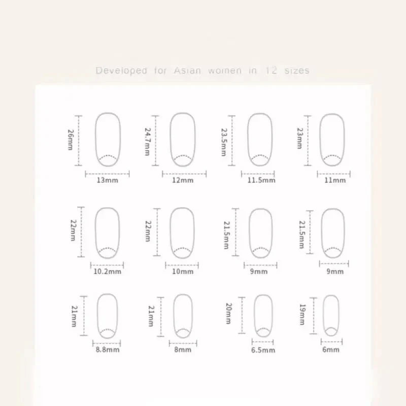24-Piece Hot Girl Y2K Black Star Press On Nails Set