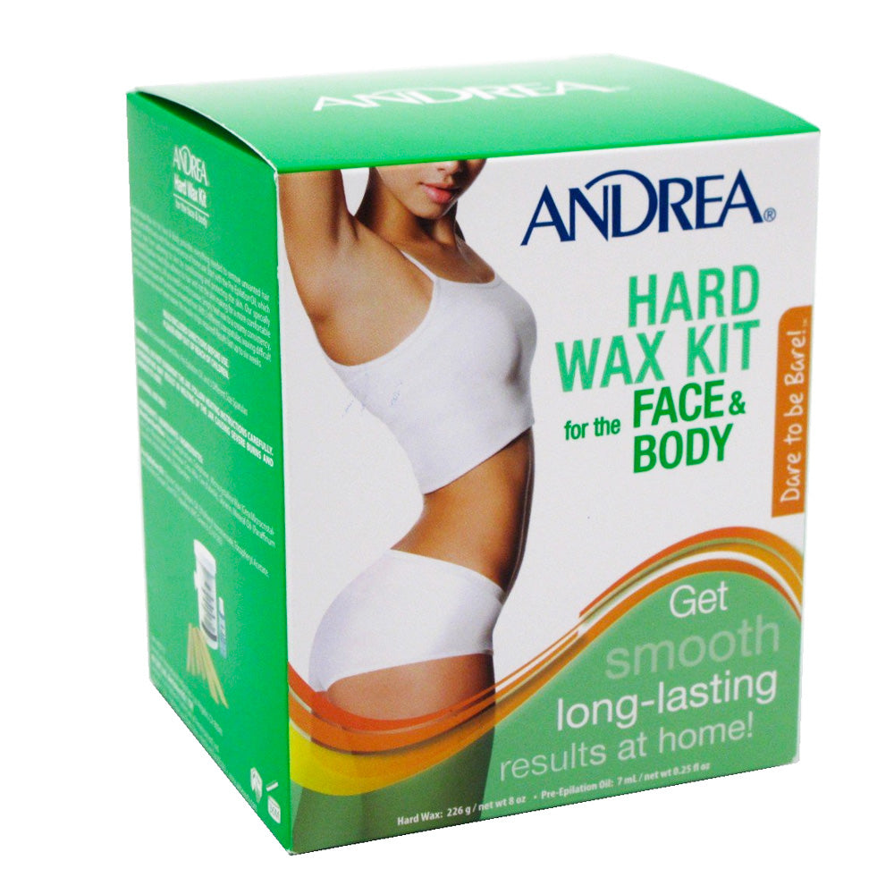 Kit de cire dure Andrea pour le visage et le corps - 8 oz