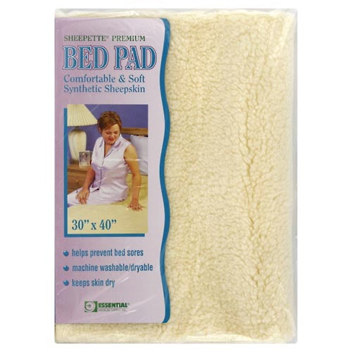Tapis de lit essentiel pour fournitures médicales - Peau de mouton synthétique 30 x 40 po