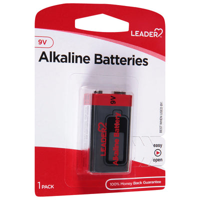 Leader Alkaline 9V Battery - Reliable Power Source
