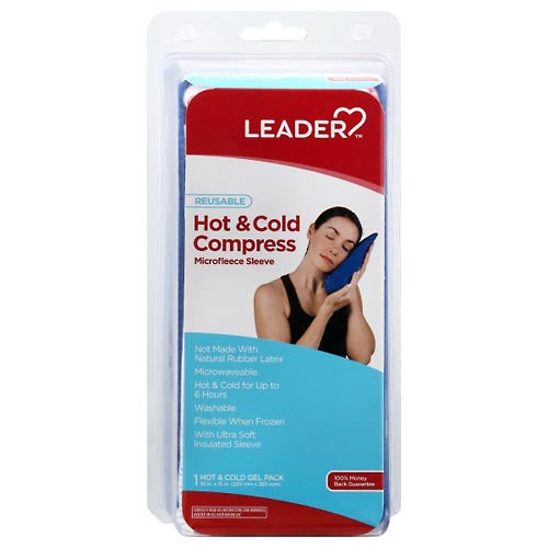 Leader Hot & Cold Compress with Microfleece Sleeve