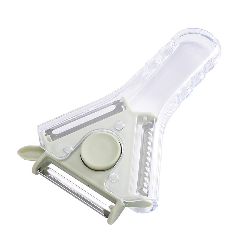 3-in-1 Practical Peeler Grater Three Blade Standard Serrated Fall Prevention Wear-resisting Kitchen Tool - Korvel