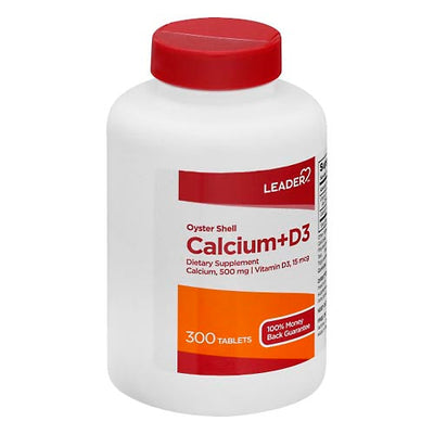 Leader Oyster Shell Calcium Plus D3 Compléments Alimentaires en Comprimés