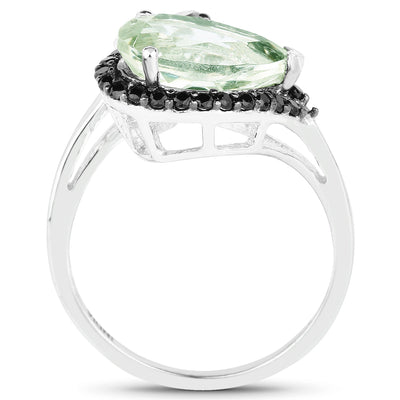 3.42 Carat Multi Stone .925 Sterling Silver Bypass Ring