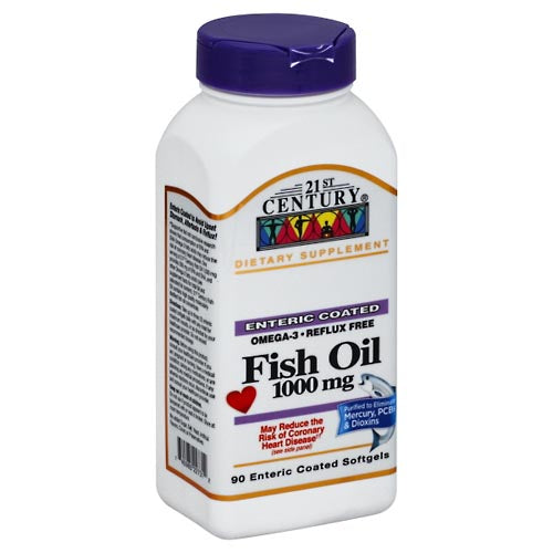 Gélules molles d'huile de poisson 21e siècle 1000 mg enrobées d'entérique