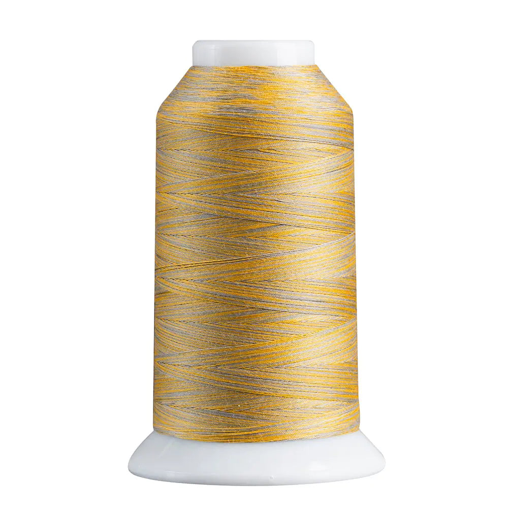 Fil de polyester variegé supérieur 817 gris/or
