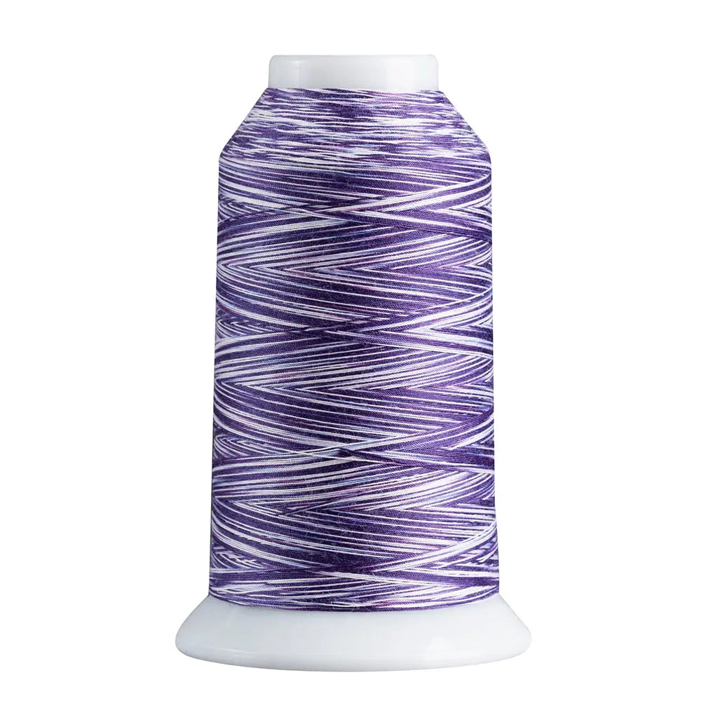 Hilo de poliéster variegado Superior Spirit 824 púrpura/blanco