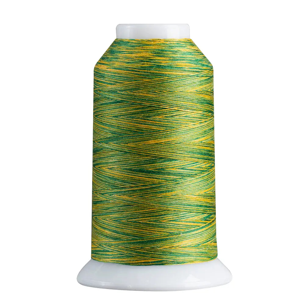 Hilo de poliéster variegado Superior Spirit 826 Verde/Dorado