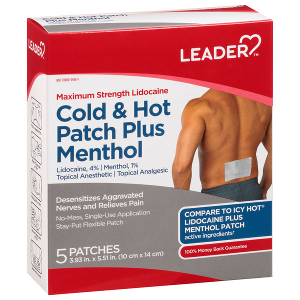Leader™ Cold & Hot Patch Plus Menthol