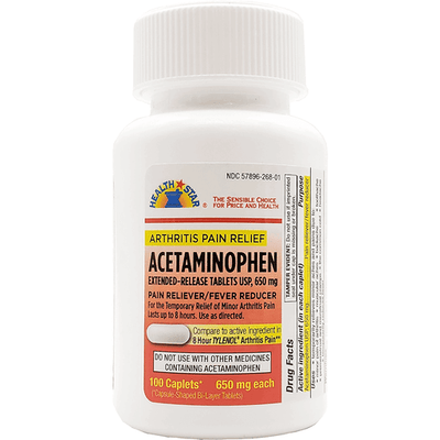 Health Star Acetaminophen Arthritis Caplets 650 Mg