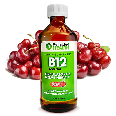 Vitamine B12 liquide Reliable-1 Laboratories, 1000 Mcg, 8 Oz