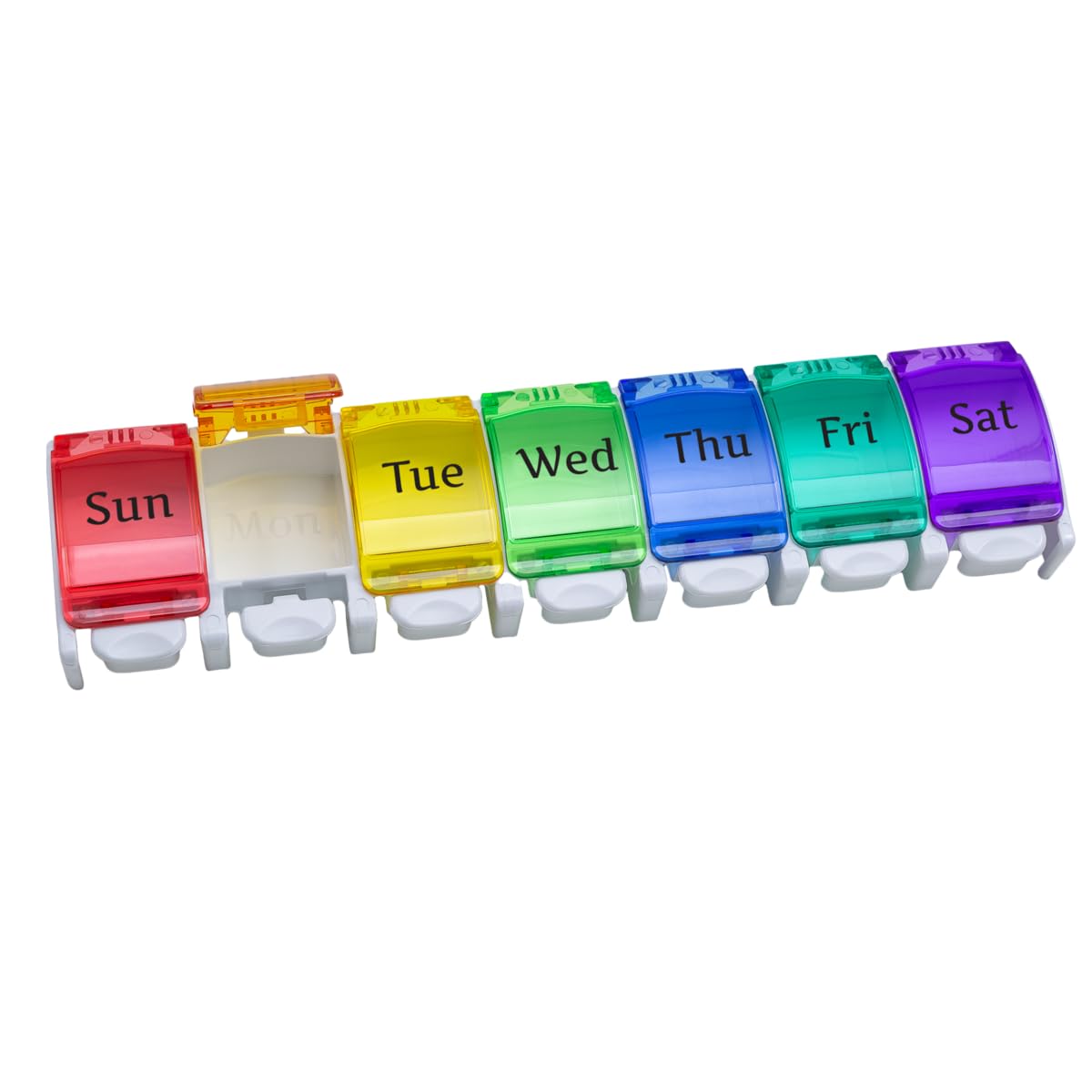 Organizador Semanal de Pastillas Ezy Dose con Botones de Presión